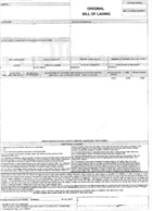 Bill of lading
